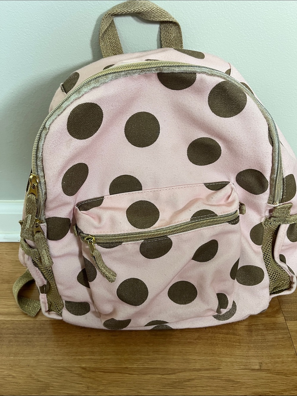 Pottery Barn Emily & Merit polka Dot backpack